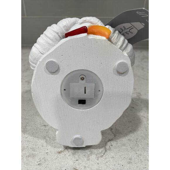 ASTRONAUT Light Up Snow Globe Silver Glitter Desk Accessory Paper Weight Space - Picture 8 of 10